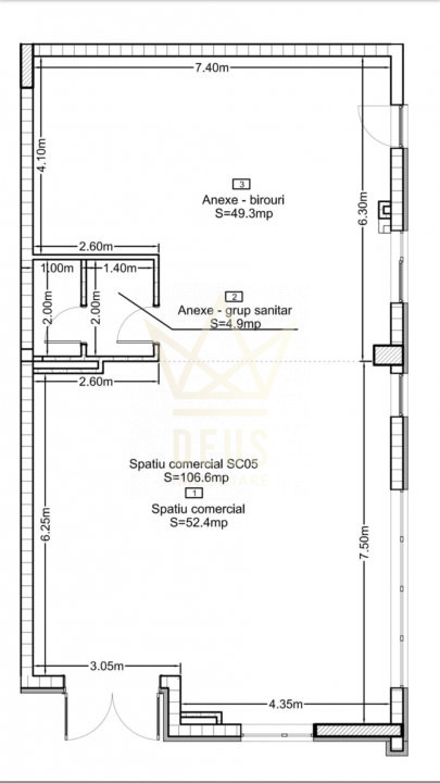 Spatiu comercial open space cu terasa si parcare!